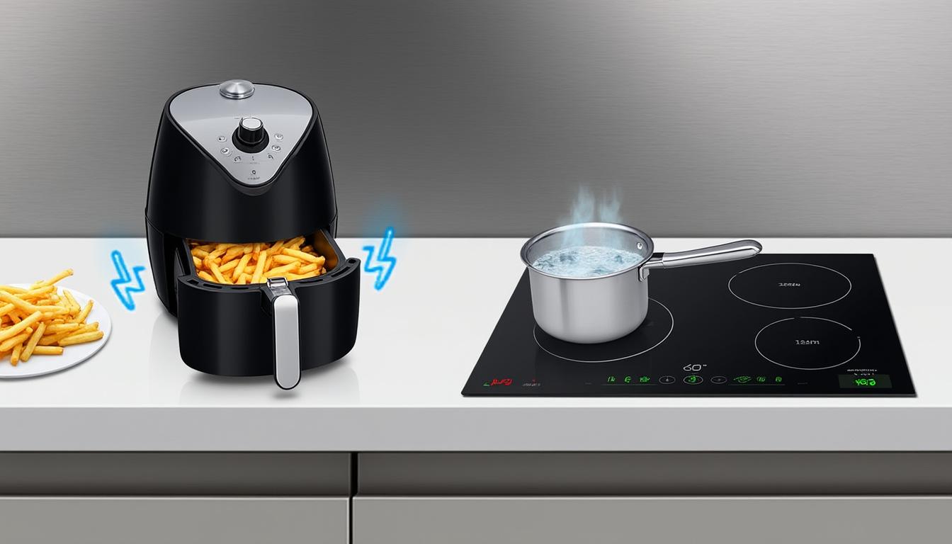 Consommation air fryer vs plaque induction : lequel est le plus économique ? 1 découvrez quel appareil est le plus économique entre la friteuse à air et la plaque à induction en termes de consommation d'énergie. analyse comparative pour faire le meilleur choix.